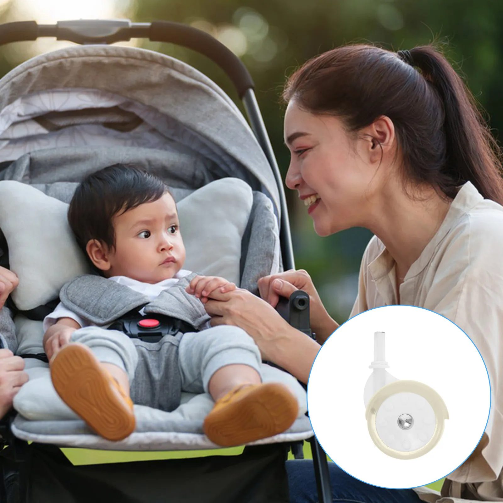 

4Pcs Walkers Replacement Wheels Smooth Stable Universal Casters for Baby Walker Accessories Learning to Walk Parts Stroller