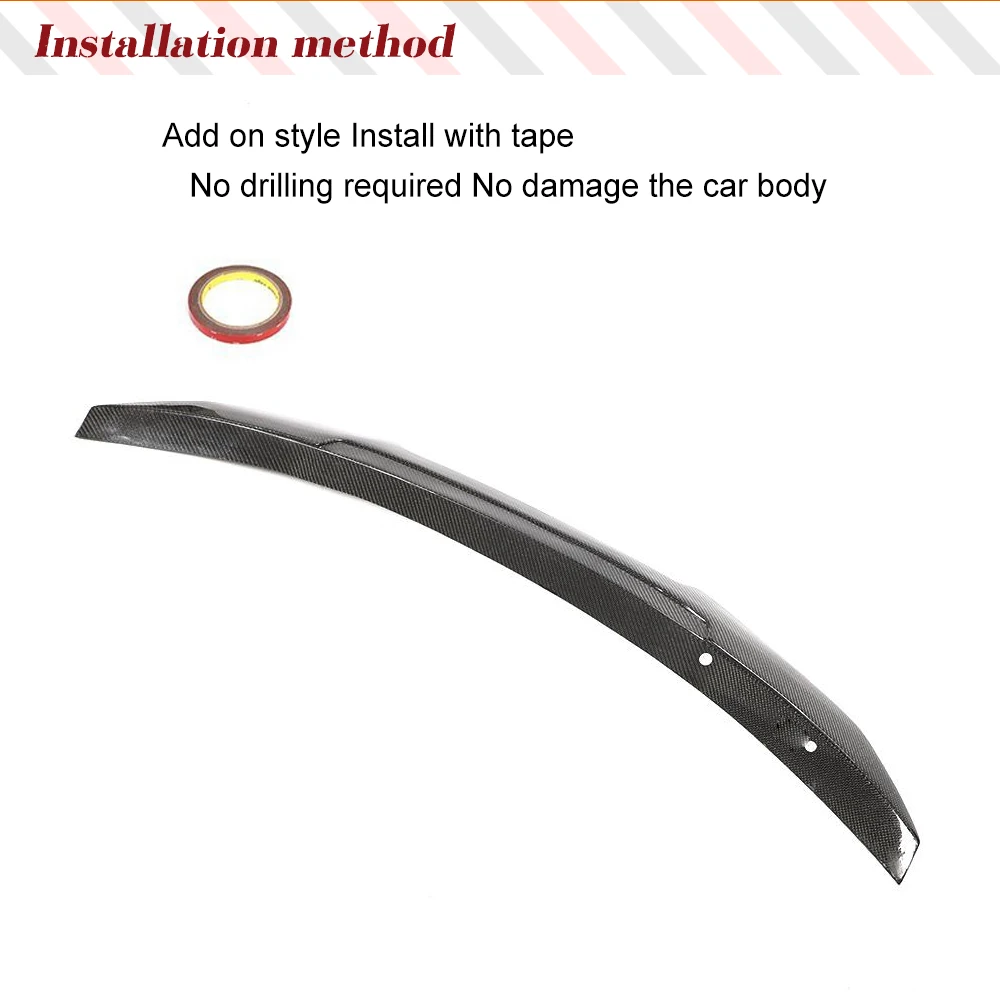 

Car Rear Spoiler Boot Lip Wing for Audi A5 S5 RS5 B9 Coupe 2 Door Not for Convertible 2017-2023 Carbon Fiber Trunk Wing Spoiler