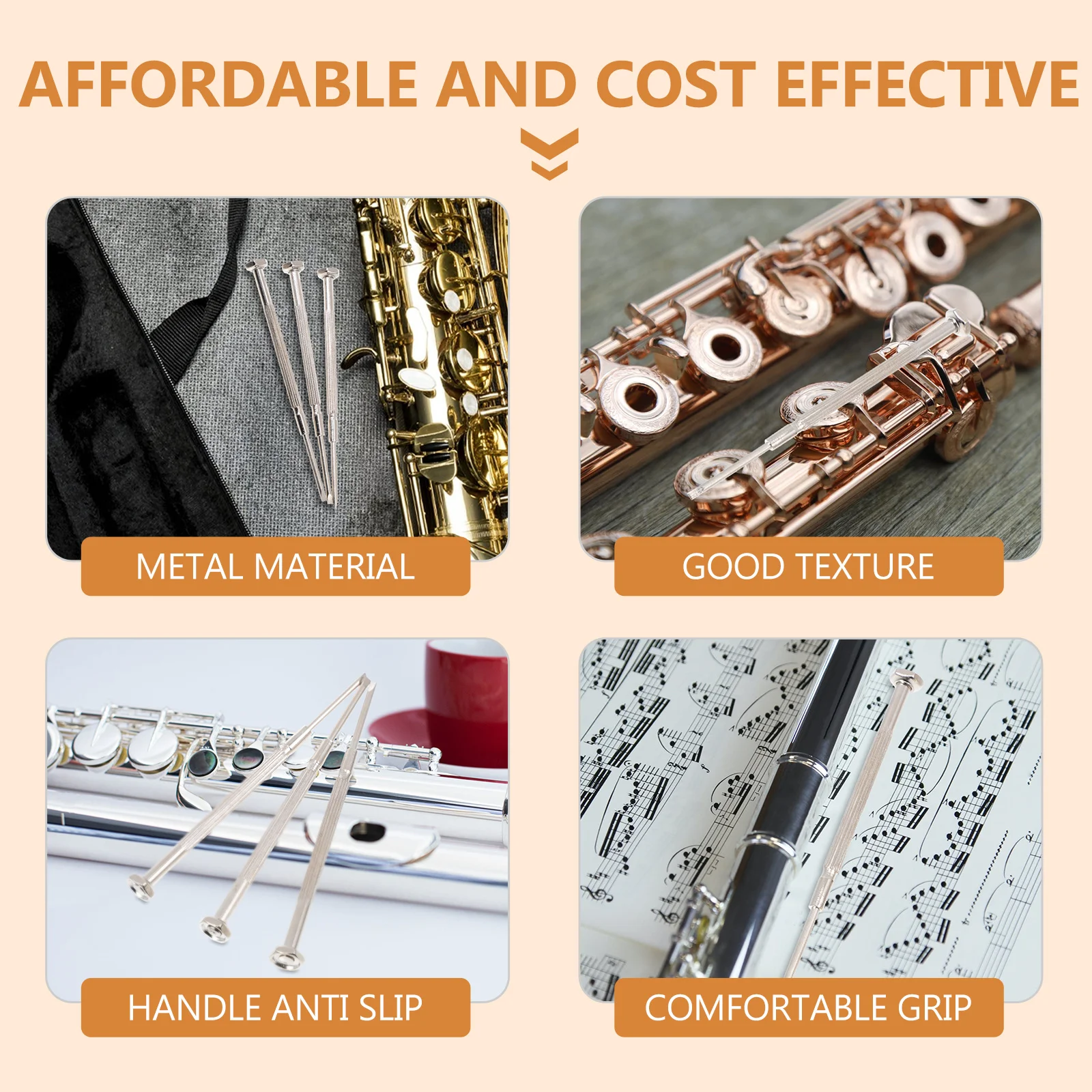 3 قطعة ساكس الناي مفك المعادن دائم غير الصدأ أداة إصلاح لآلات النفخ الموسيقية عدة الساكسفون مفك البراغي