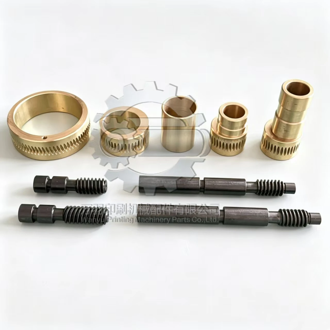 Roland 700 Water Roller Eccentric Copper Bushing Copper Worm Gear Adjustment Screw Worm Wheel Shaft For Offset Printing Machine 2