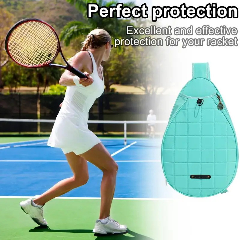 Tennis Racket Case Protective Oxford Cloth Racket Bag With Elastic Cord Portable Storage Backpacks For Boys Girls