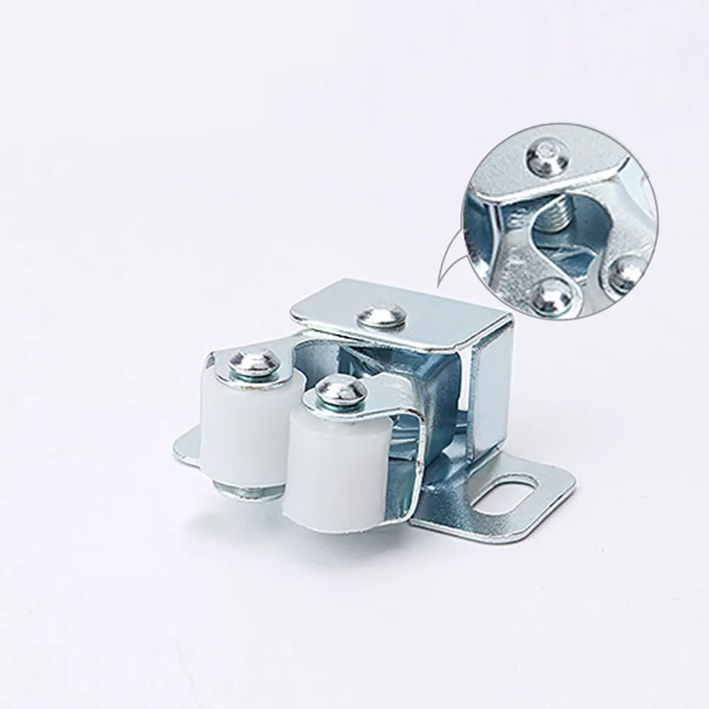 10Pcs Wardrobe Cabinet Door Buckle Push to Open Close Non Magnetic Adjustable Spring Ball Locker Steel Door Lock
