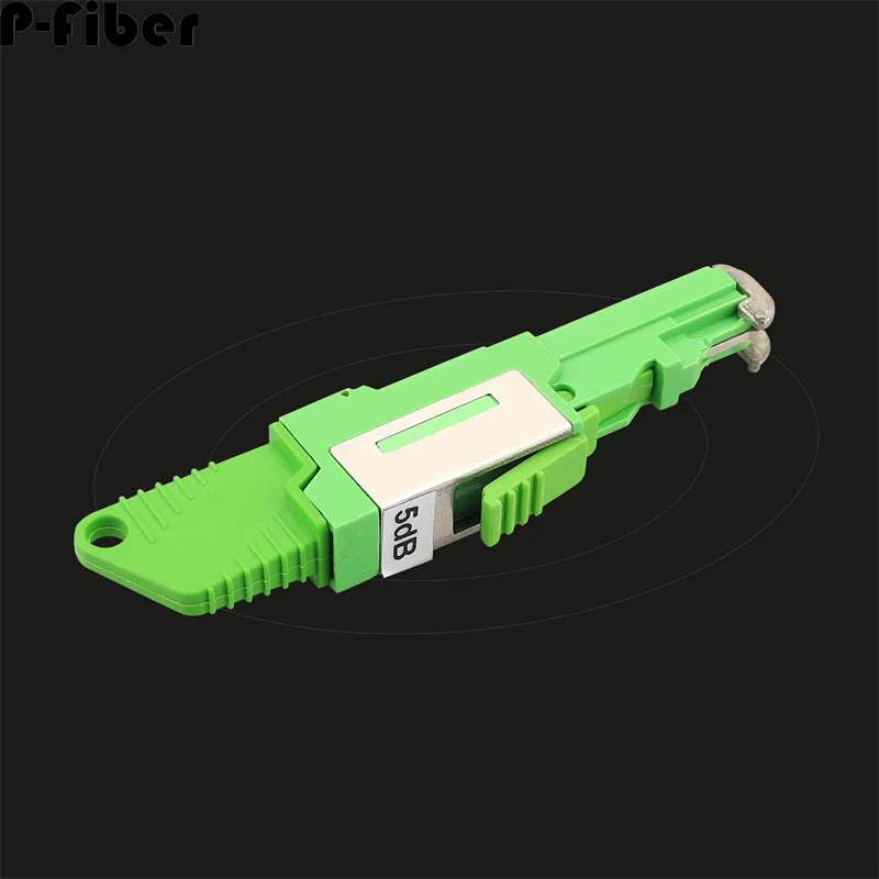 

FM attenuator E2000/APC fiber optic female to male ftth 0-30db 1db 2db 3db 5db green ftth E2000 optical attenuator 2pcs