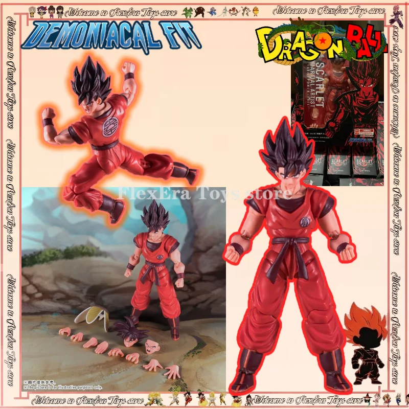 

Фигурка Demoniacal Fit Dragon Ball Z SHF Сон Гоку Каё Кен: Алый Мастер Боевых Искусств, Уровень Мощи 16000, Аниме-фигурка, Модель, Подарок, Игрушка