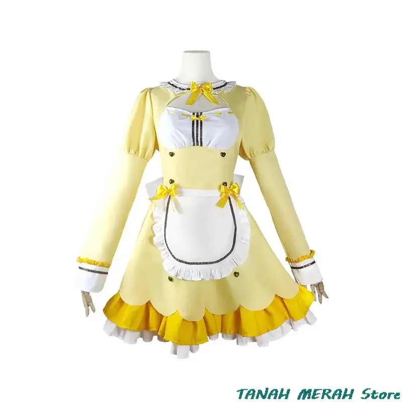 Gioco Anime Nekopara Chocola Vanilla Costume Cosplay Parrucca Abito da cameriera Lolita Servo Gonna Donna Sexy Kawaii Festa di compleanno Vestito