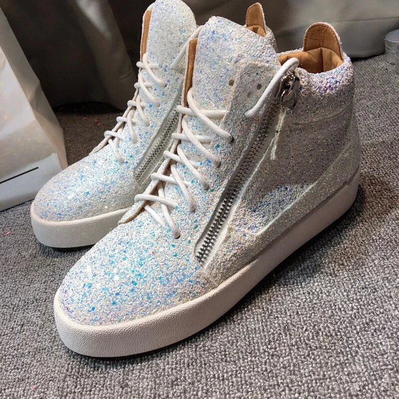 

New Fashion Casual Sneakers for Men Brand Designer Women High-top Tennis shoes 35-48 Luxury Real Leather GZ Sports shoes A703