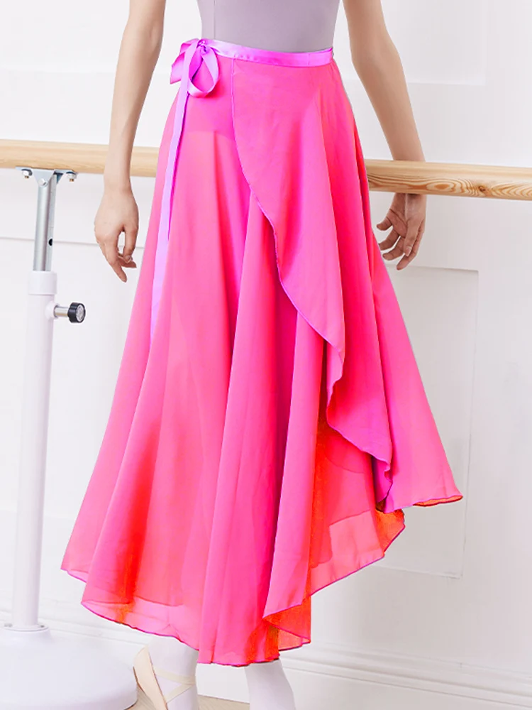 여성용 댄스 드레스, 쉬폰 발레 드레스, 여성용 댄스 랩 드레스, 넥타이 포함