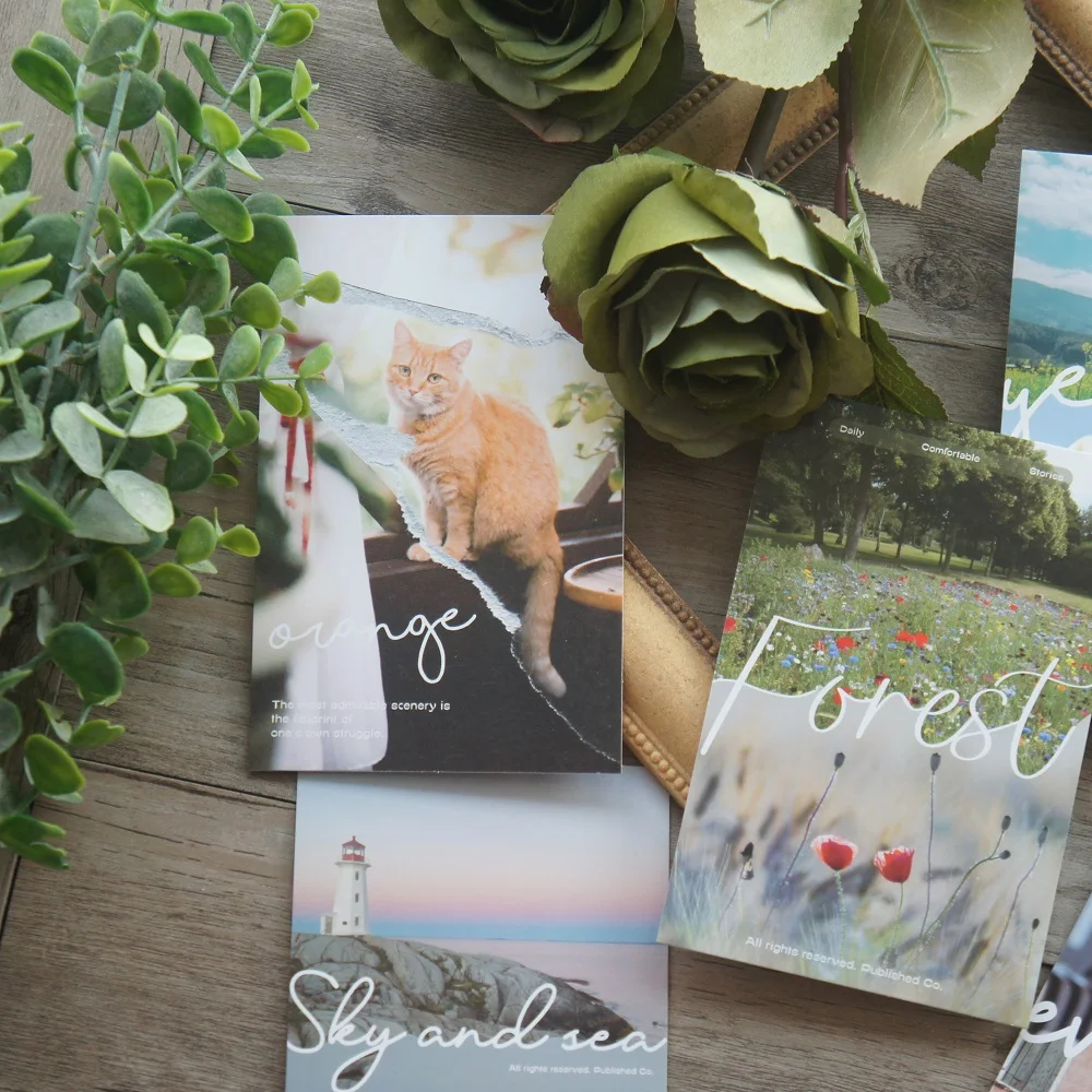 

15pcs Under The Sunshine Design As Post Card Gift Greeting Cards Gift Party Invitation Scrapbooking Use