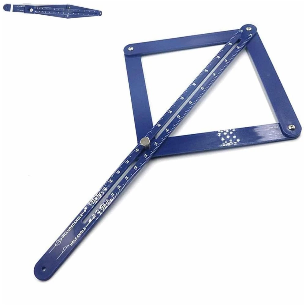 Stainless Steel Corner Angle Finder with Scales Easy Operation Angle Gauge Protractor Multifunction Miter Saw Bevel Gauge