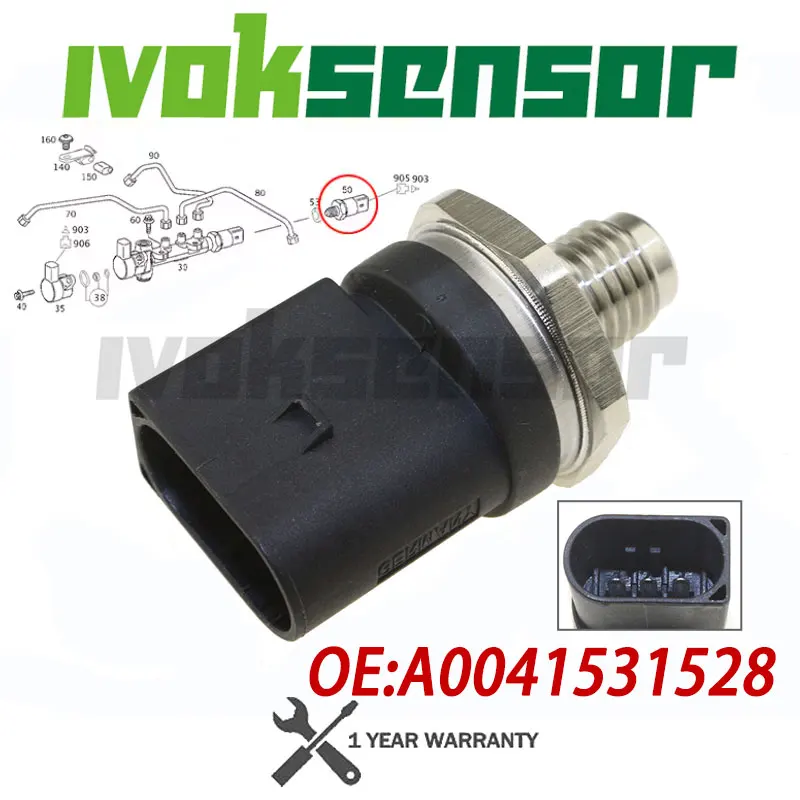 

For Mercedes-Benz M-Class W163 W164 ML270 ML400 1999-2011 0281002238 0281002241 Fuel Pressure Regulator and Fuel Pressure Sensor