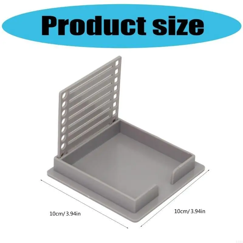 Sticky Note Holder met stencilmemo -kussenorganisator Sticky Pad Dispenser