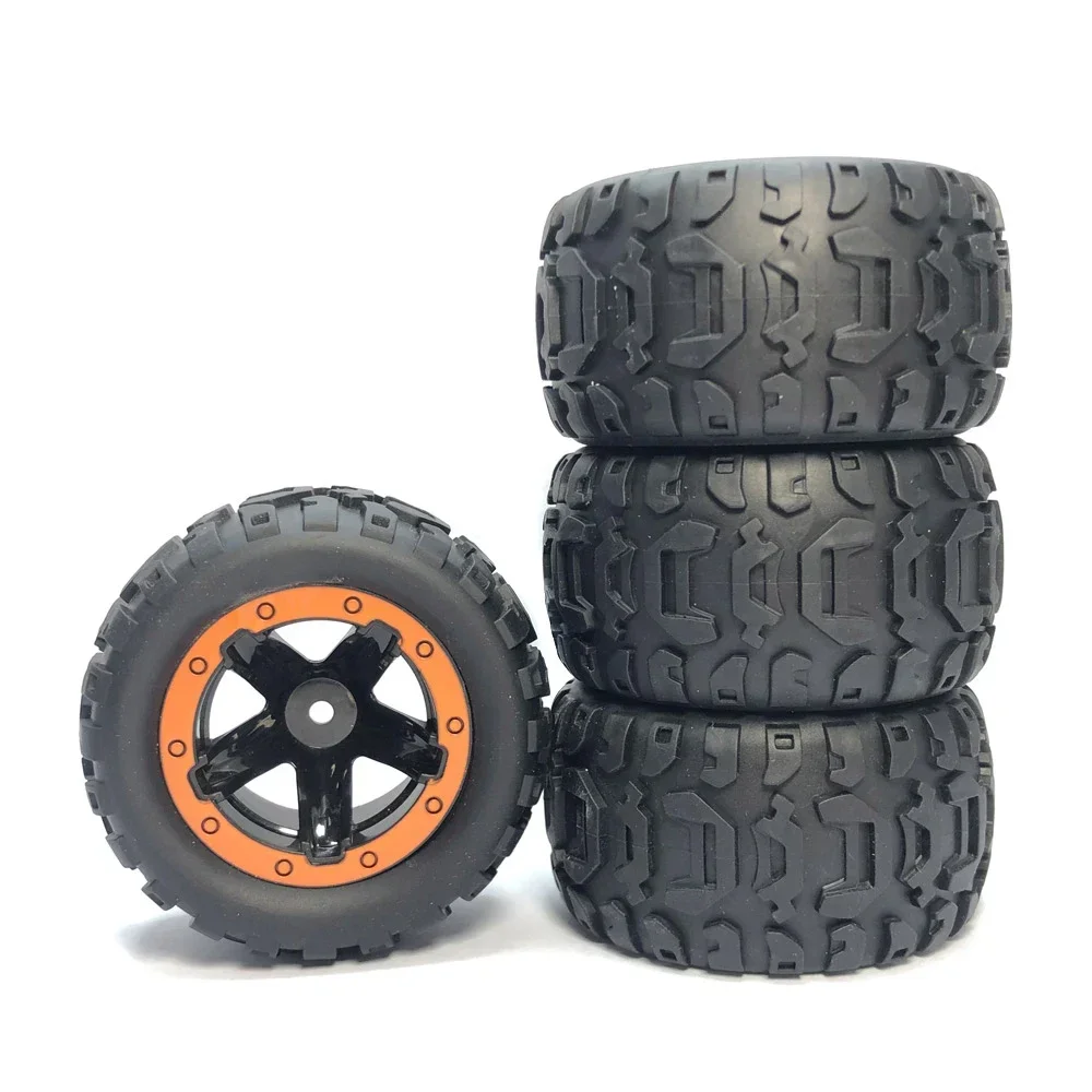 Duży rozmiar części zamienne 80.5mm opony i felgi rowerowe dla Wltoys 124018 124019 144001 124017 124016 HBX 16889 1/16 RC