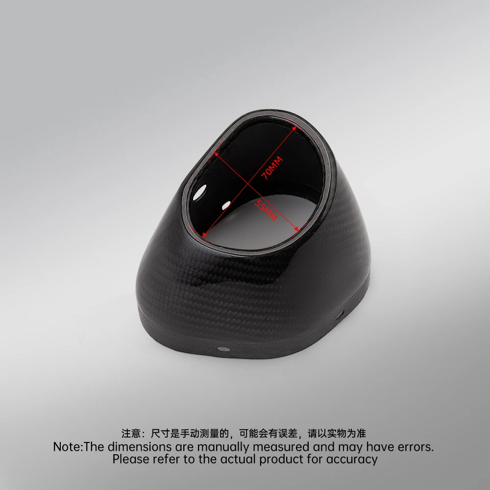 Copertura in fibra di carbonio per scarico moto R77 Alpha AK, terminale in carbonio per silenziatore.