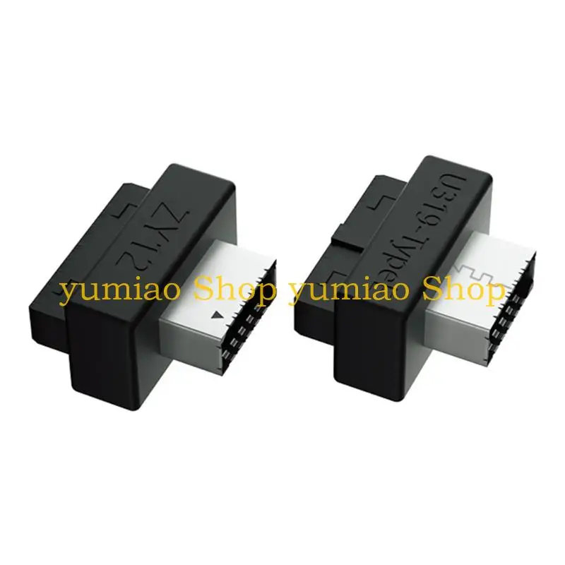 587B Compact USB3.0 19Pin 20Pin to Type E Connectors Saving Space in Computer Case