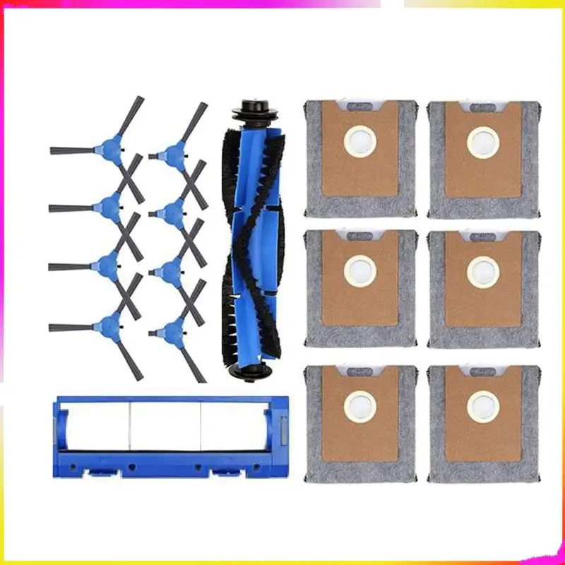 M04K 16 Stück Ersatzteile Staub für Eufy Robovac Clean G35+ G40+ G40 1 Hauptbürste 1 Hauptbürstenabdeckung 8 Seitenbürsten 6 Staubbeutel