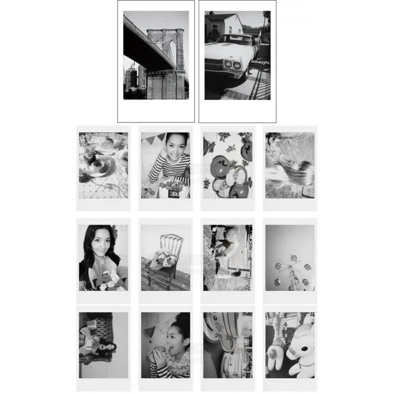 Film Fujifilm Instax Mini Kolorowy Niebieski Monochromatyczny Szary Kamień Arkusz Kontaktny Do Aparatów Natychmiastowych Fujifilm Mini 12 8 9 40 90 Link EVO — zdjęcie produktu 4