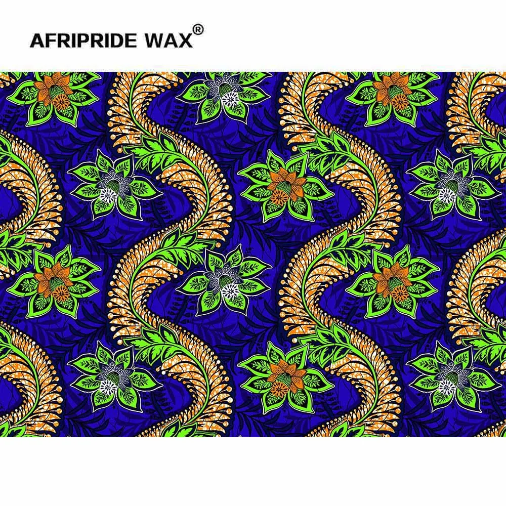 African National Style Clothing Fabric Ankara Double-sided Printed Pure Cotton Real Wax Brocade Fabric