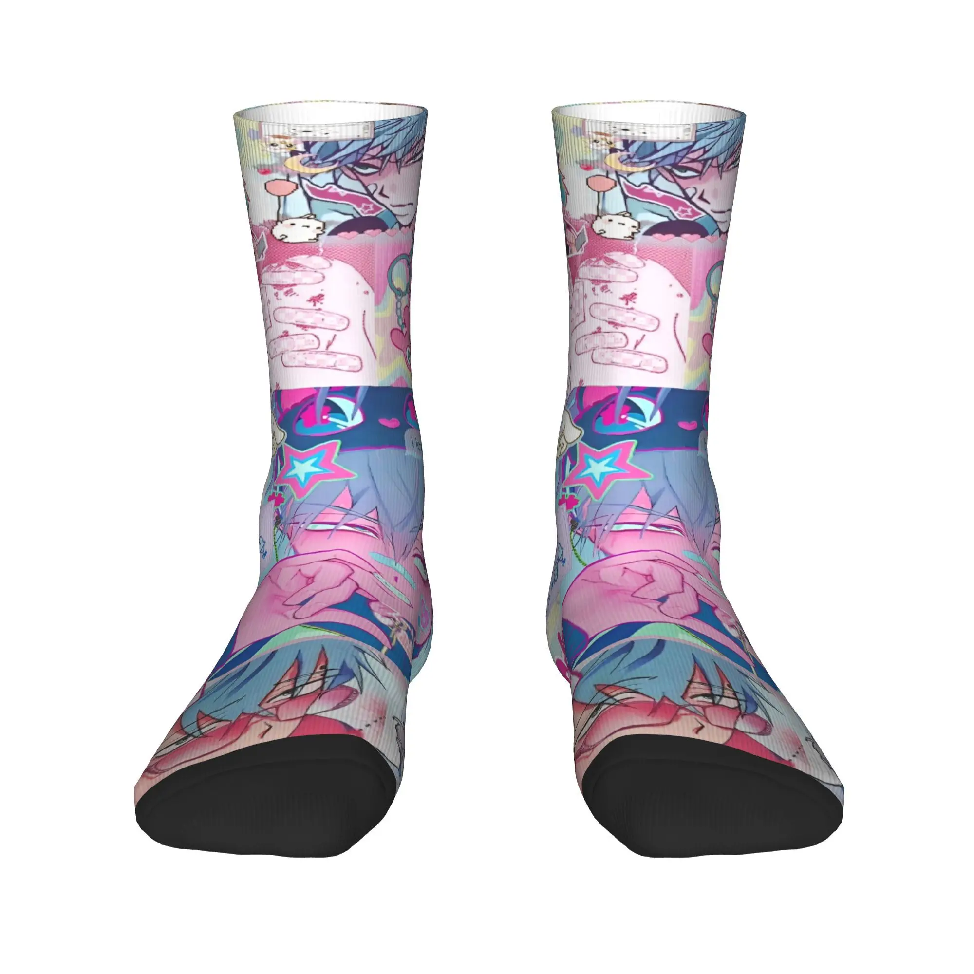 الغريبة المرحلة أنيمي جوارب الرسم الترفيه الجوارب الشتاء عدم الانزلاق الجوارب الرجال الرياضة في الهواء الطلق تنفس الجوارب