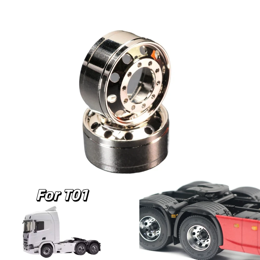 Orlandoo Hunter Cnc Metal Wheel Hub Two Colors Upgrade Accessories For 32 T01 Ga4018 Rc Tractor Trailer Head