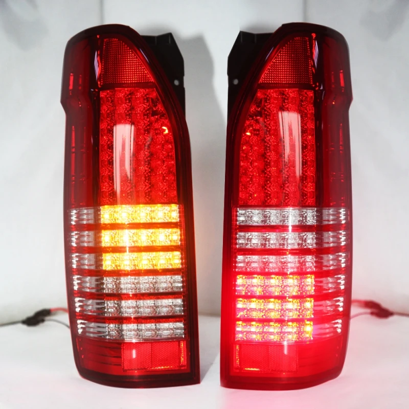 1 Set LED Rear Back Lamp 2005-2009 Year For Toyota Hiace Taillight Red White