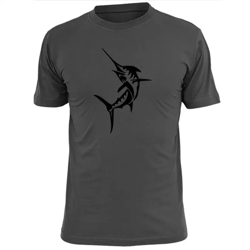 Mens Maori Tribal Marlin T Shirt Art Fishing Angling