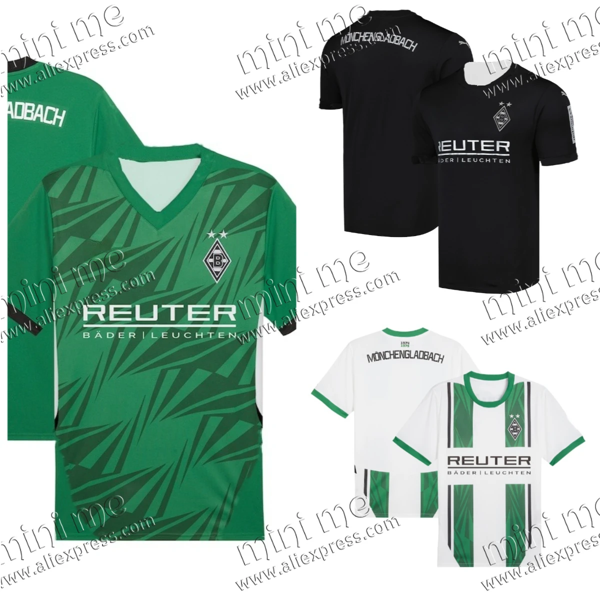 

Лето 2025 г., хит продаж, новая дышащая быстросохнущая футболка Borussia Mö Nchengladbach Away Fan Version для тренировок на открытом воздухе