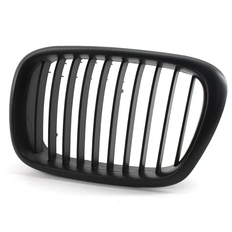 Matte Black Front Hood Grilles Grill for 1999-2003 BMW 5-Series E39 M5 Sedan LCI