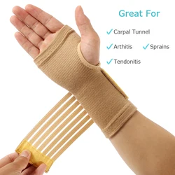 2/4PCS Sports Safety Wristband Elastic Bandage Wrist Guard Support Arthritis Sprain Band Carpal Protector Hand Shaping Sweatband