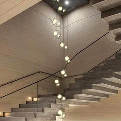 Modern home decor led lights pendant light lamps forstaircase Chandeliers for living room hanging light indoor lighting