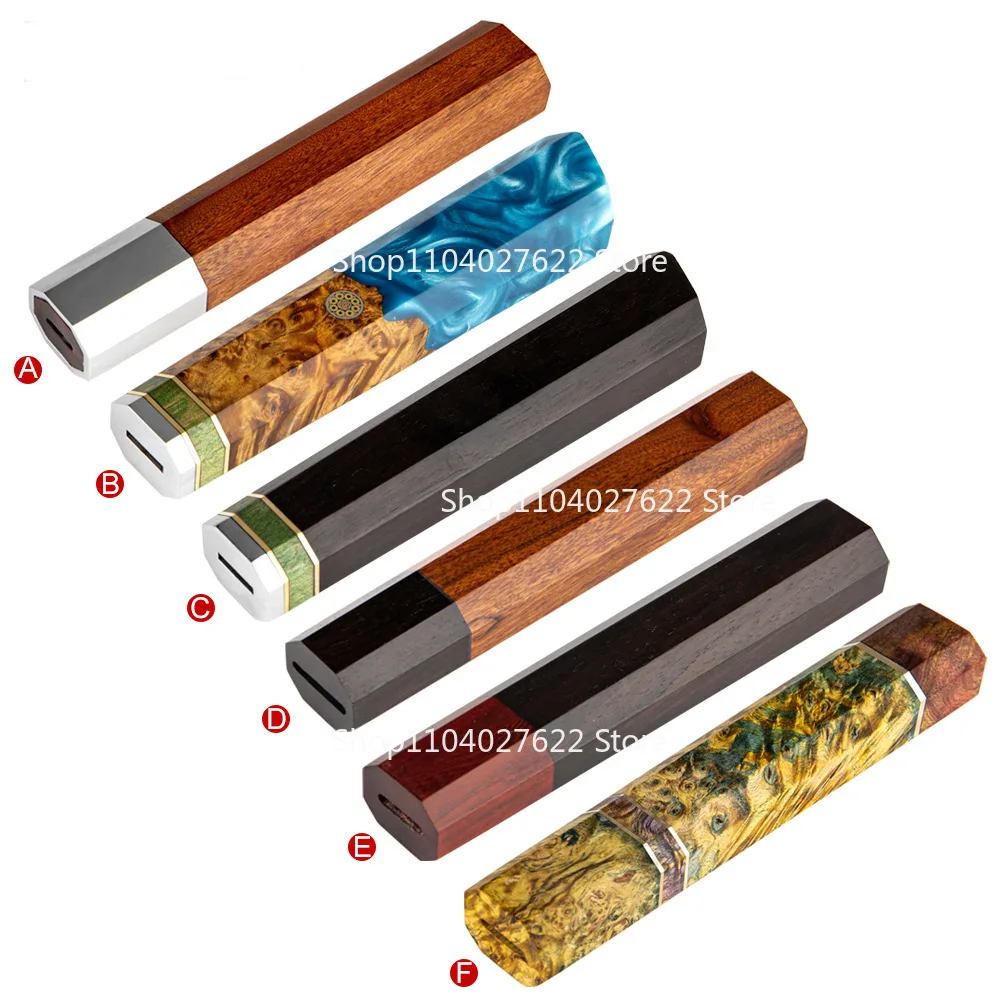 

ForCouteau De Cuisine Japonais, Manche Octogonal, Manche De Couteau En Bois, Poisson Brut, Acier Inoxydable + Résine 1 Pièce