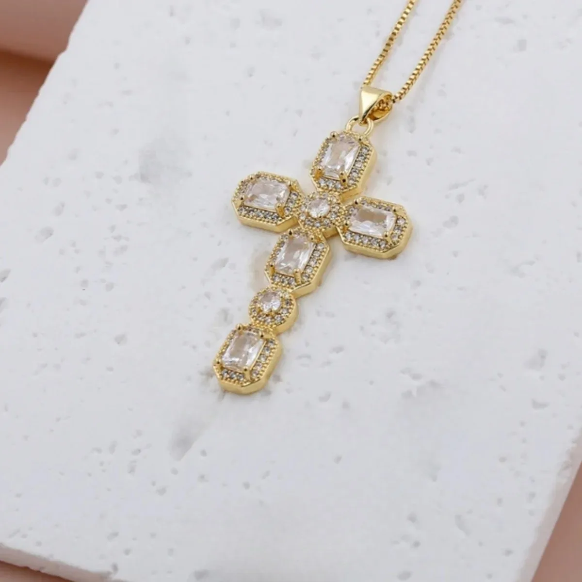 Virgin Mary Necklace Cross Series Pendant For Daily Casual Wear Accessories