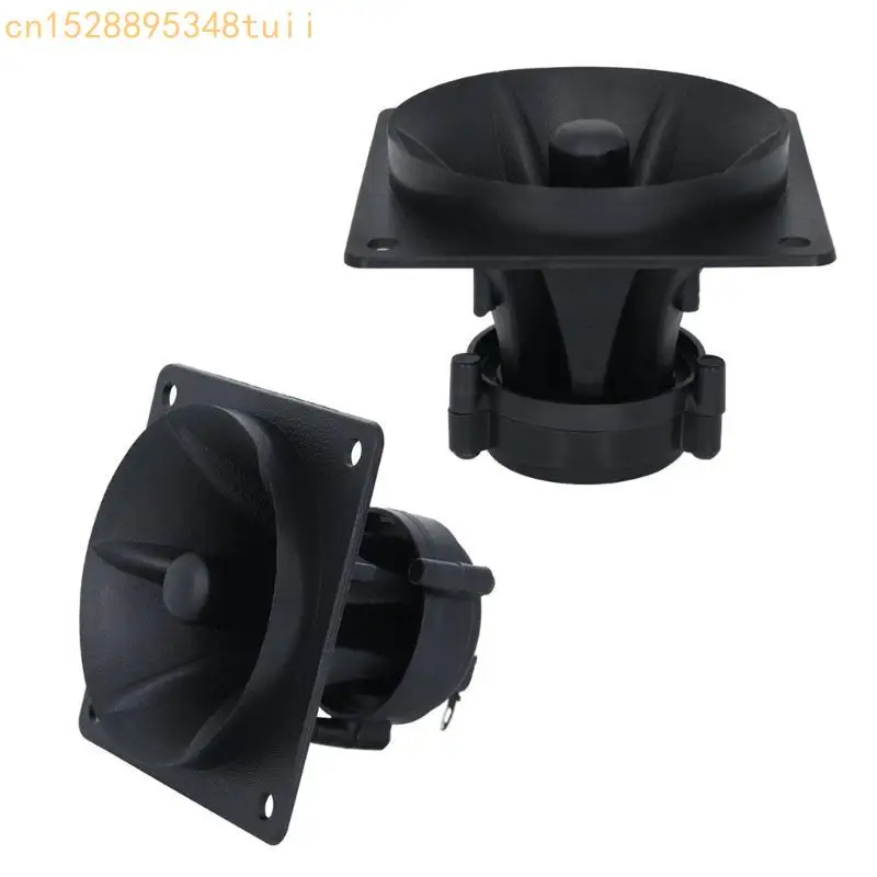Y4QF 1Pair 3inch Horn Tweeter Tweeter Speaker piezoelétrico alto -falantes cerâmica Wide Frequency Ranges Tweeter Easy