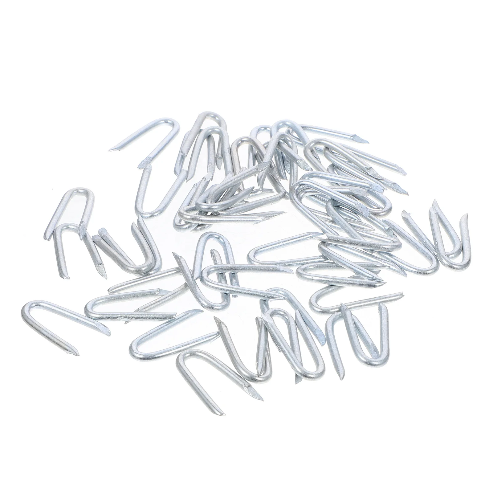 

50 pcs Garden U Staples Heavy Duty Iron Rust Resistant For Fencing Yard Stakes Netting Fixing Outdoor Use