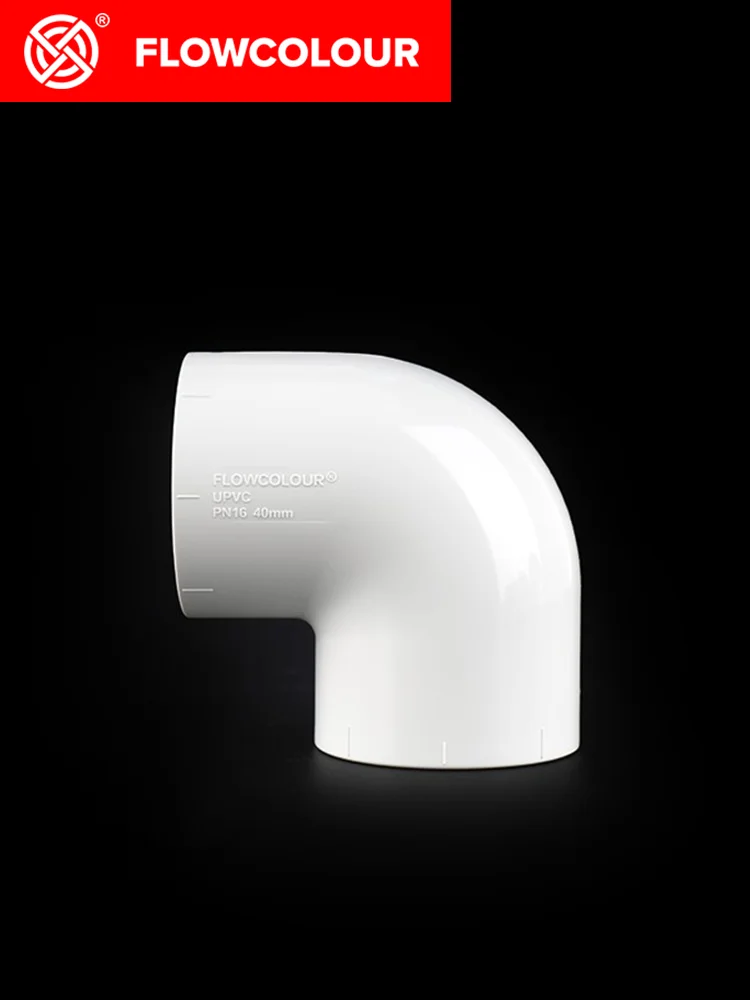 

Flow Colour Aquarium White 90° Elbow UPVC DN15 DN40 industrial Standards Deposition for Marine Fish Tank Coral Reef
