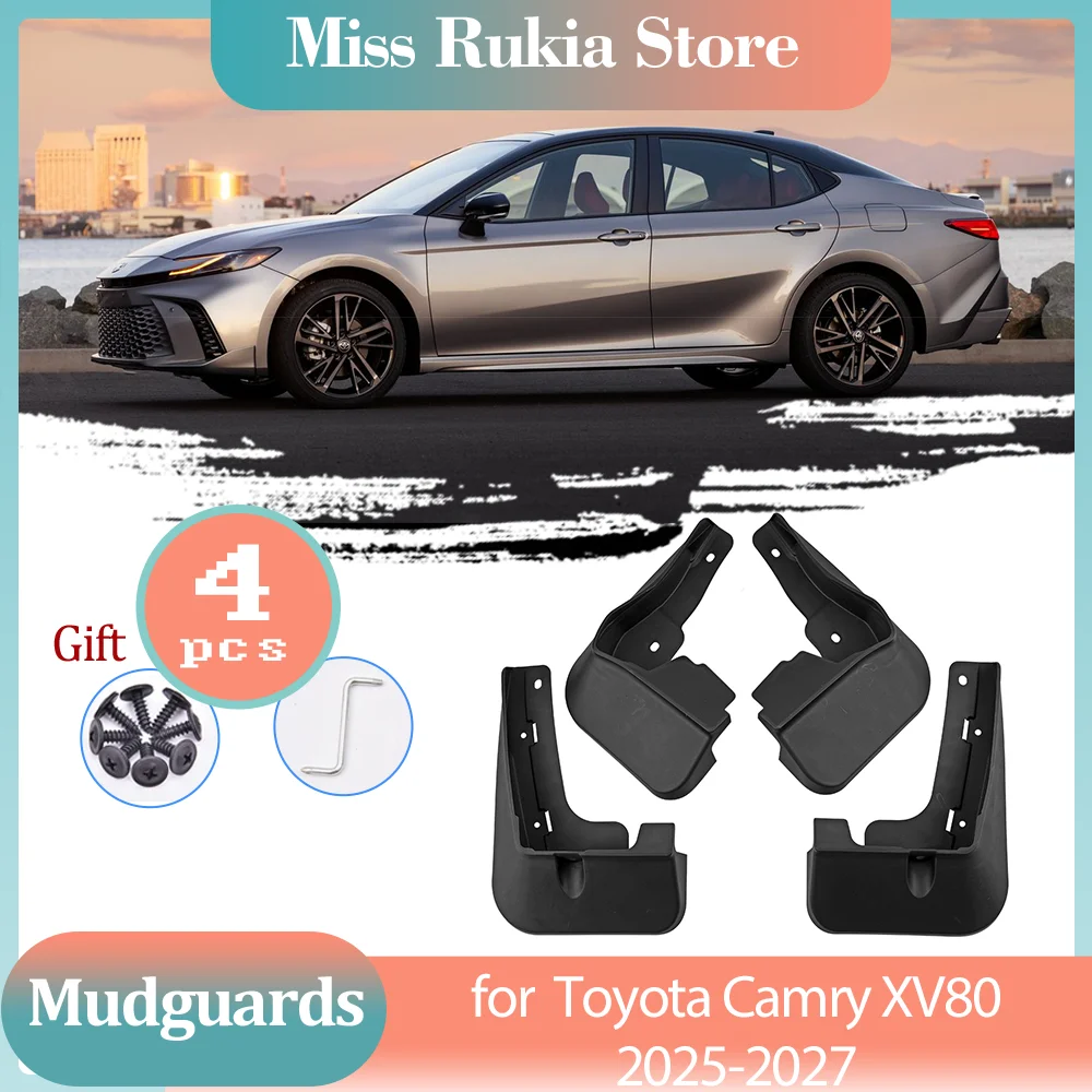 Mud Flaps for Toyota Camry XV80 2025 2026 S SE XSE LE XLE Hybrid  Mudguards Splash Guards Fender Flare Car Upgrade Accessories