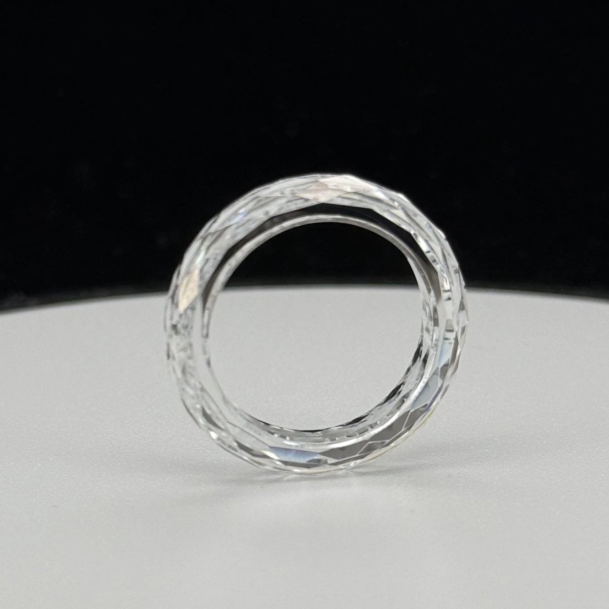 

Mosangna D VVS1 Кольцо с граненой огранкой 4,3 мм, выращенное в лаборатории бриллиант, свободное кольцо с бриллиантом из муассанита