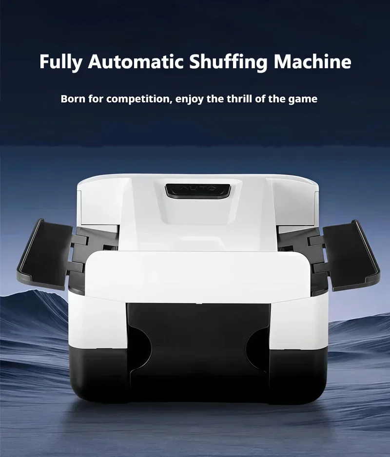 充電式自動カードシャッフル機。パーティー、家族の集まり、カードゲームに最適な電動カードシャッフル装置。