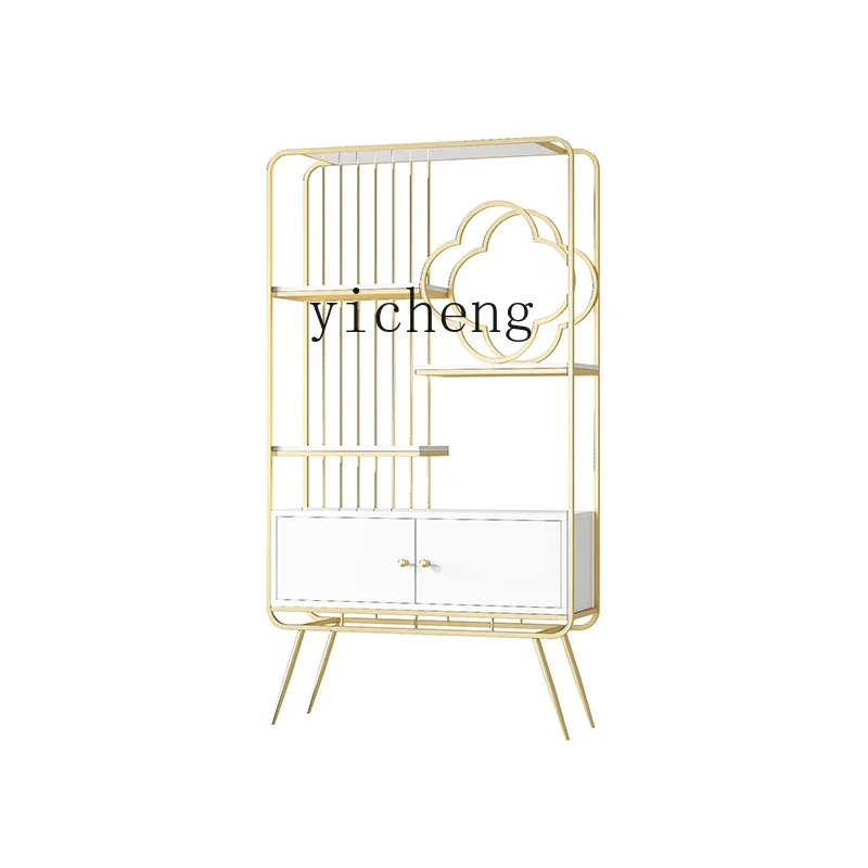 

ZC Iron Shelf Living Room Storage Rack Multi-Layer Creative Partition Floor Bookshelf