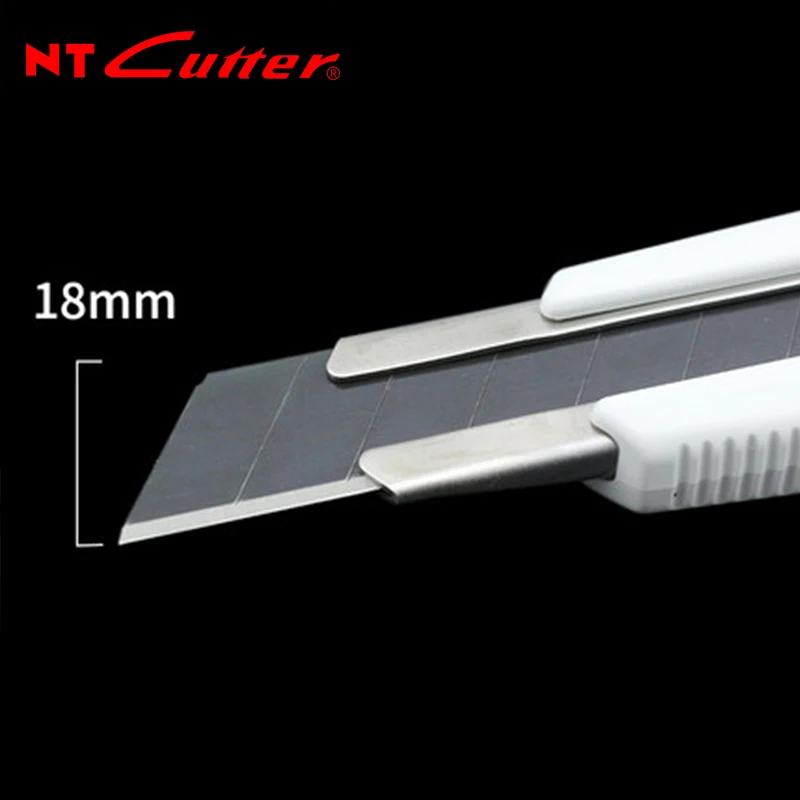 NT Cutter MNCR-L1/L1R Utility Messer mit 18mm Schwarz Klinge Schwere Handwerk Kunst Messer Passenden BL-12P Ersatz Klinge schneiden Handwerk Werkzeuge