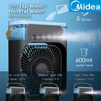 Midea 3-in-1 Portable Fan Air Conditioners Fan With LED Night Light Household Small Air Cooler For Office Home Adjustable Fan