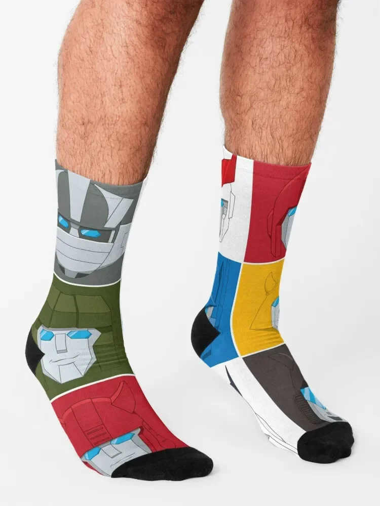 Autobot-calcetines térmicos de fútbol para hombre y mujer, medias de diseño, Invierno