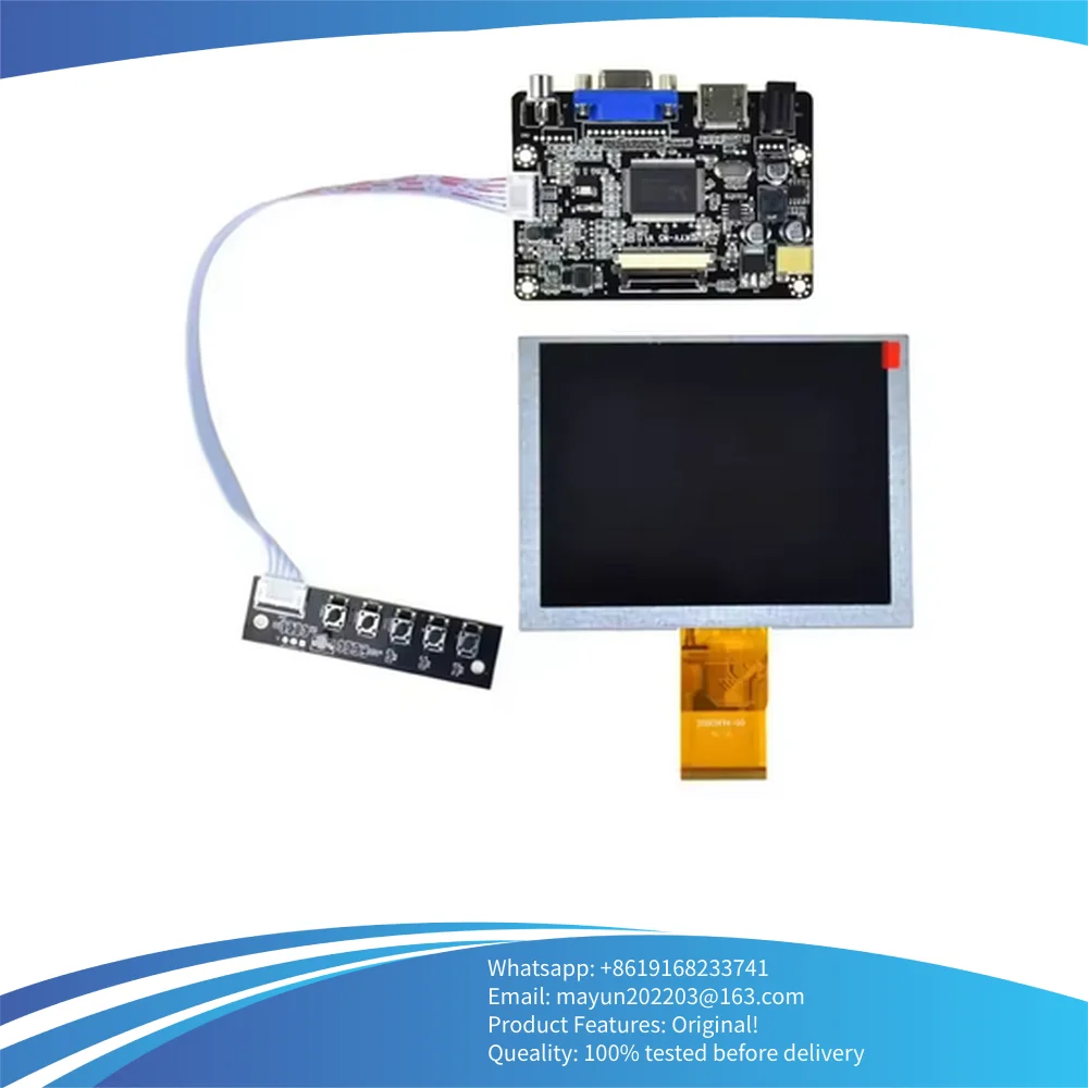 Original High Quality 5inch ZJ050NA-08C 640X480 TFT LCD Screen HDMI VGA AV LCD Controller Driver Board Monitor Display Panel
