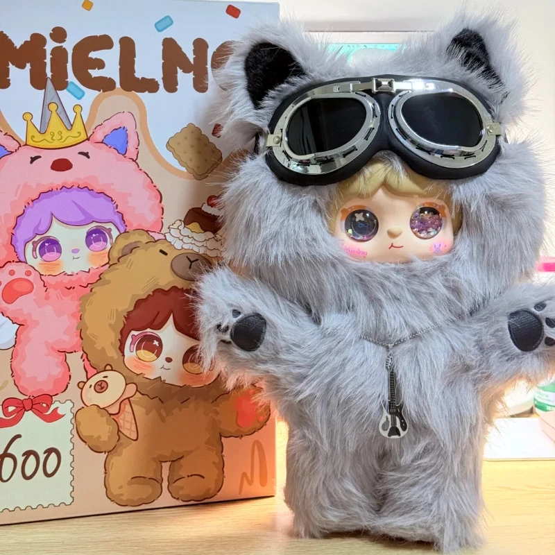 Caja ciega Original IP Mielno, nueva serie de animales, Kapibala Elk, 600% muñeca peluda grande, caja ciega de moda, regalo de Navidad