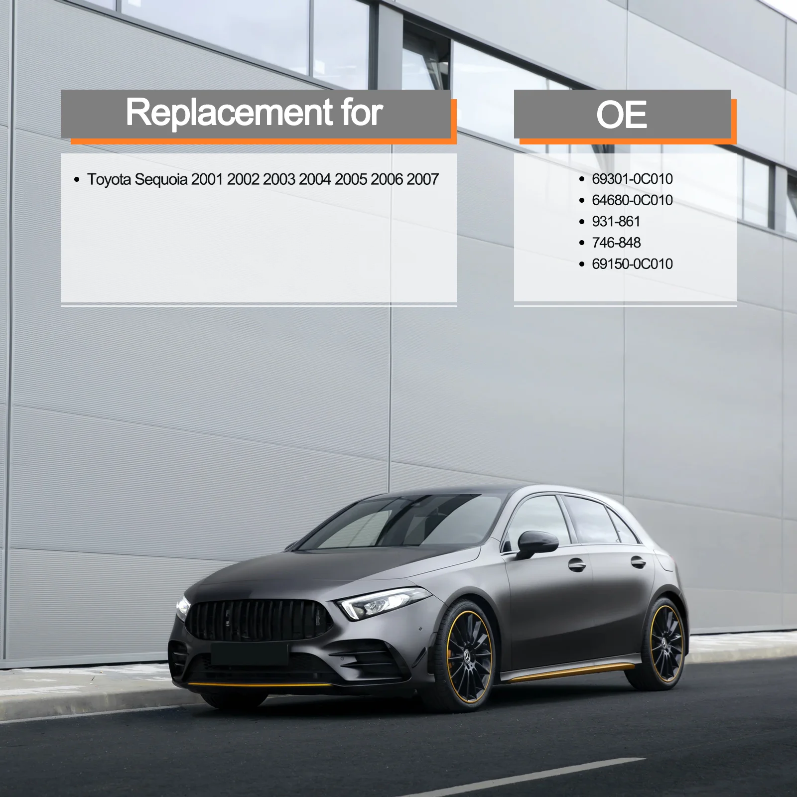 مشغل الباب الخلفي/الباب الخلفي 931-861 (64680-0C010) لسيارة تويوتا سيكويا 2001-2007