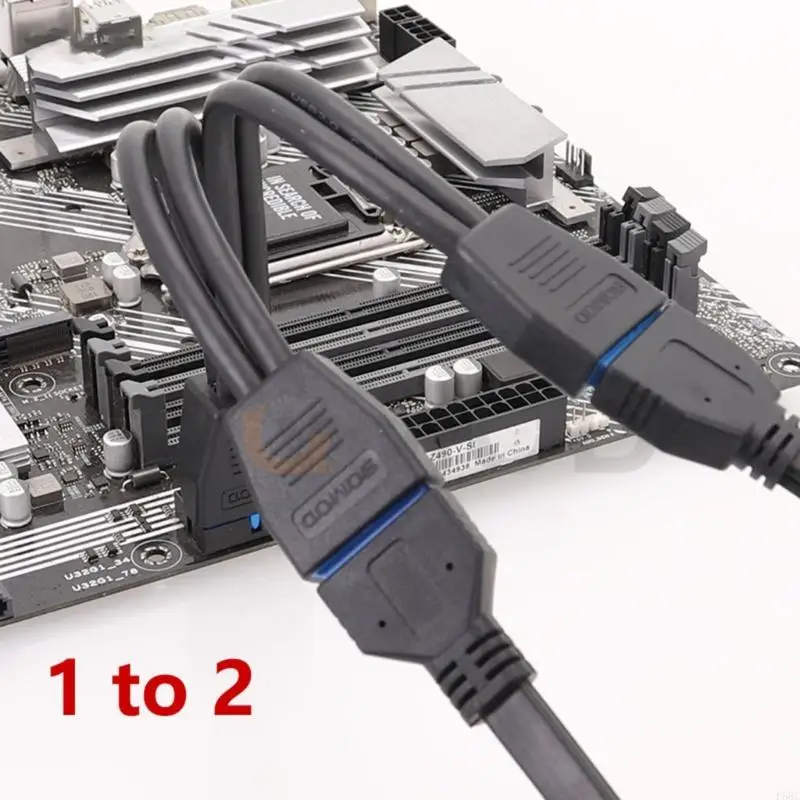 F68C 2 PORT USB A Female to 19/20 PIN CONSTION MOTERONAL CONDAPTER CABLE