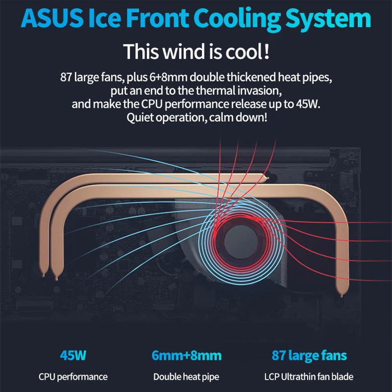 ASUS VivoBook 16 Slim Laptop 12th Intel core i5 12500H 16G RAM 512G SSD IPS Screen 16Inch Office Notebook Gaming Computer