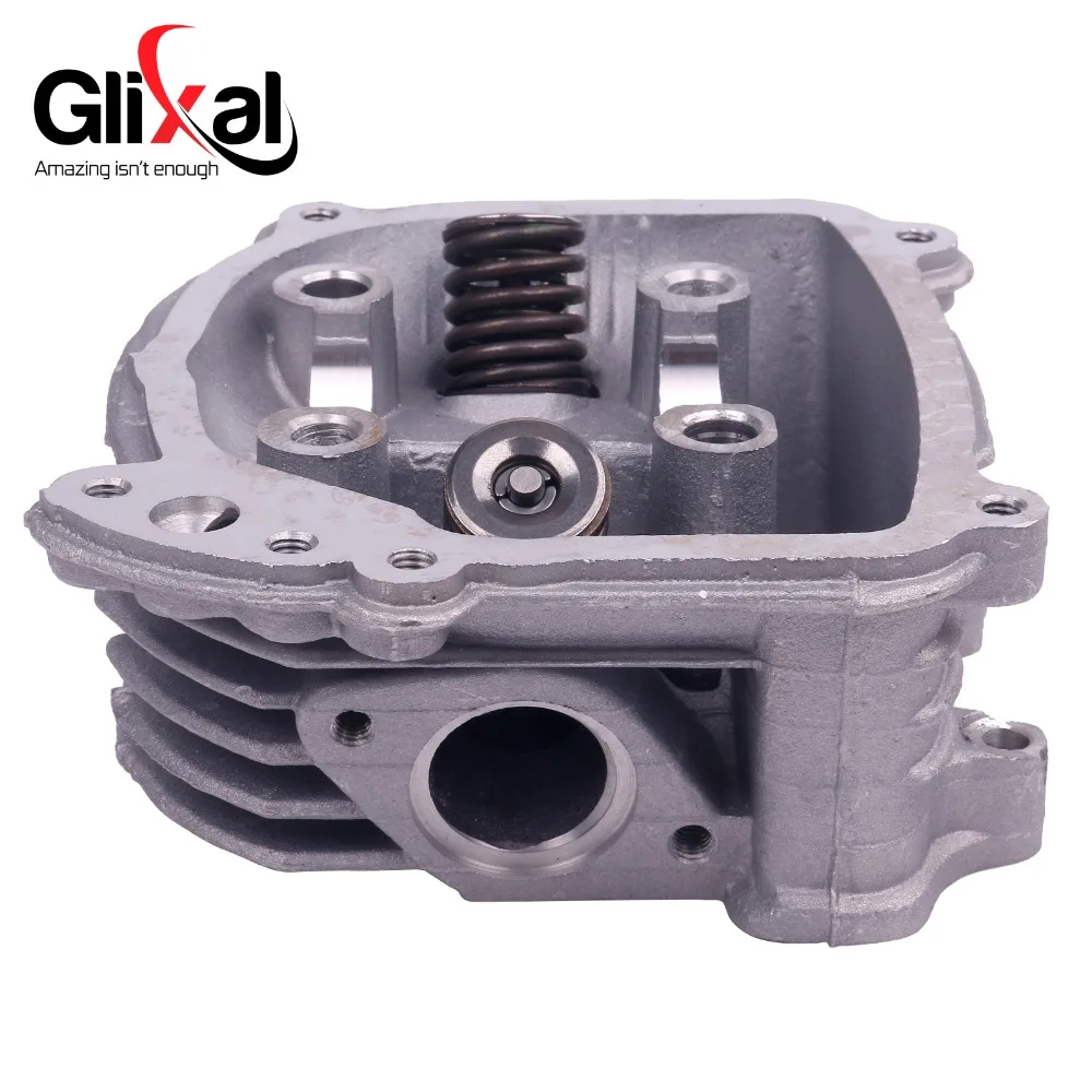 Glixal GY6 125cc Chinese Scooter Engine 52.4mm EGR Cylinder Head Assy with Valves for 4T 152QMI ATV Go Kart Buggy Moped Quad