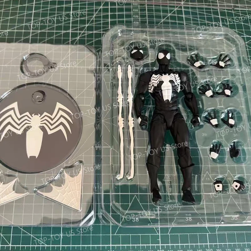 100% Original Mess Toys Spider Man Symbiote Spiderman Messtoys Black Suit Neighbor Scarlet Spider Anime Action Figure Gifts Toys