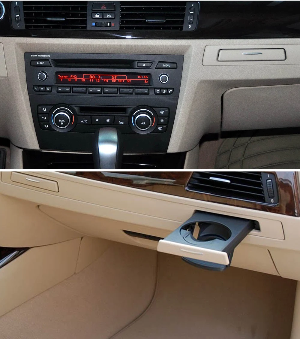 51459229104 51459229100 Car Water Cup Holder Panel Interior Strip Trim For BMW 3 Series E90 E91 E92 E93 Interior Accessories