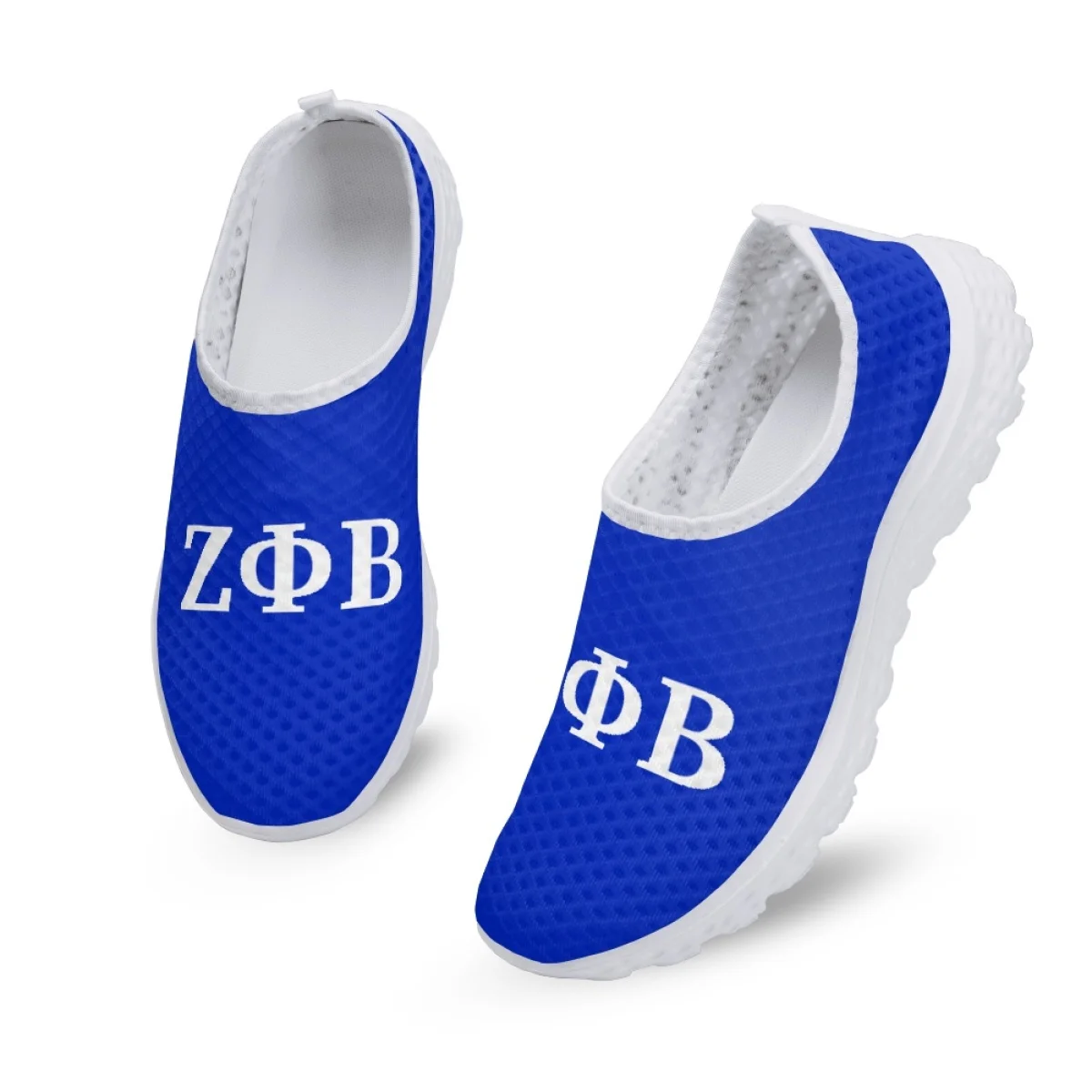 Damen Wohnungen Schuhe lässige Turnschuhe Zeta Phi Beta Muster Sommer atmungsaktive Mesh Damen Sportschuhe leicht bequem